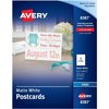 Avery Cards, Post, Inkjt, 5.5X4.25 200PK AVE8387